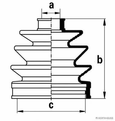 Jakoparts J2861004 Bellow, driveshaft J2861004: Buy near me in Poland at 2407.PL - Good price!