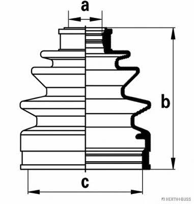 Jakoparts J2868003 Bellow, driveshaft J2868003: Buy near me in Poland at 2407.PL - Good price!