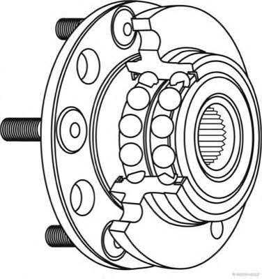 Jakoparts J4700516 Wheel hub with rear bearing J4700516: Buy near me in Poland at 2407.PL - Good price!