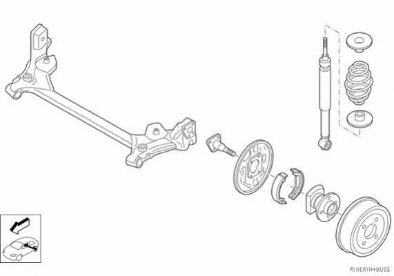 Jakoparts N01533-HA Control arm kit N01533HA: Buy near me at 2407.PL in Poland at an Affordable price!