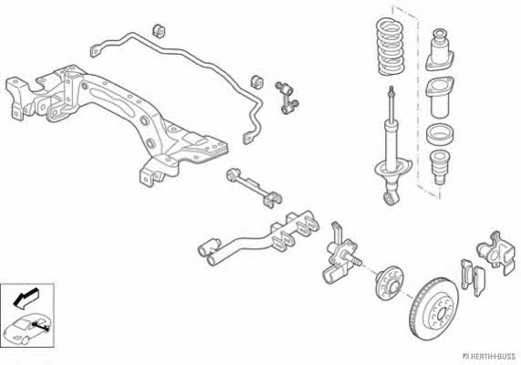 Jakoparts N02582-HA Auto part N02582HA: Buy near me in Poland at 2407.PL - Good price!