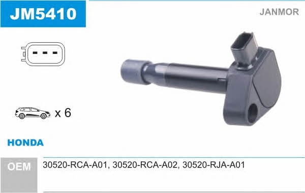 Janmor JM5410 Ignition coil JM5410: Buy near me at 2407.PL in Poland at an Affordable price!