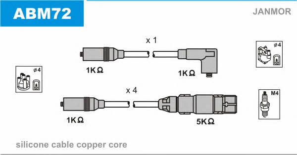 Janmor ABM72 Zündkabel kit ABM72: Kaufen Sie zu einem guten Preis in Polen bei 2407.PL!