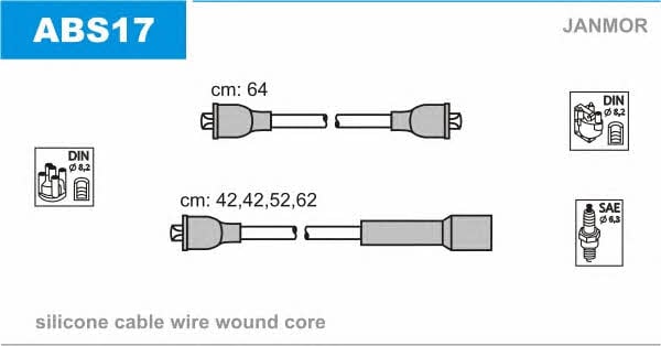 Janmor ABS17 Zündkabel kit ABS17: Kaufen Sie zu einem guten Preis in Polen bei 2407.PL!