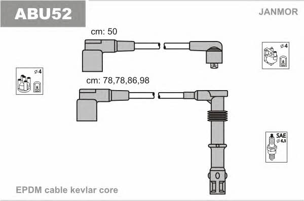 Janmor ABU52 Ignition cable kit ABU52: Buy near me in Poland at 2407.PL - Good price!