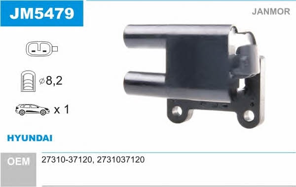Janmor JM5479 Ignition coil JM5479: Buy near me in Poland at 2407.PL - Good price!