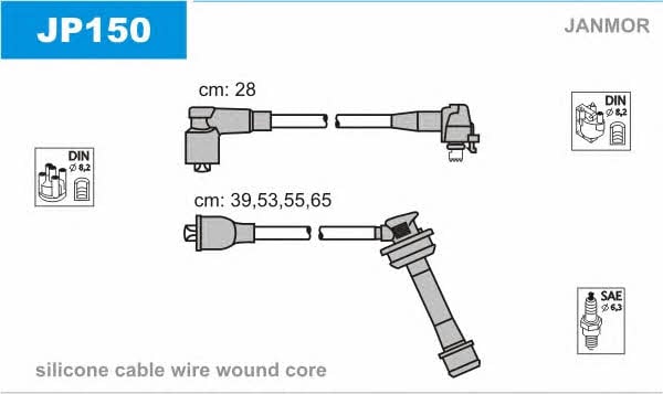 Janmor JP150 Ignition cable kit JP150: Buy near me in Poland at 2407.PL - Good price!