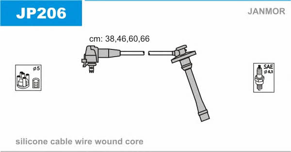 Janmor JP206 Ignition cable kit JP206: Buy near me in Poland at 2407.PL - Good price!