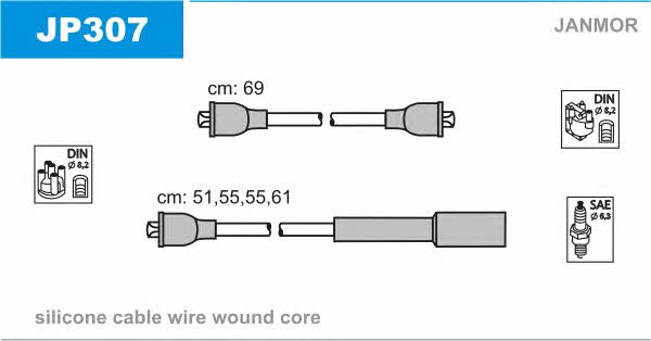 Janmor JP307 Zündkabel kit JP307: Kaufen Sie zu einem guten Preis in Polen bei 2407.PL!