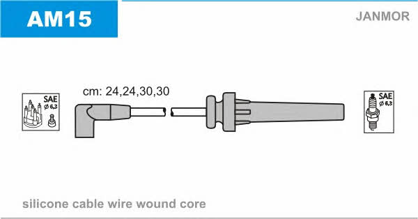 Janmor AM15 Ignition cable kit AM15: Buy near me in Poland at 2407.PL - Good price!
