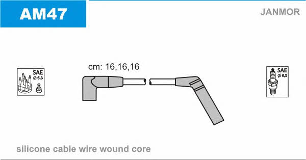 Janmor AM47 Ignition cable kit AM47: Buy near me in Poland at 2407.PL - Good price!