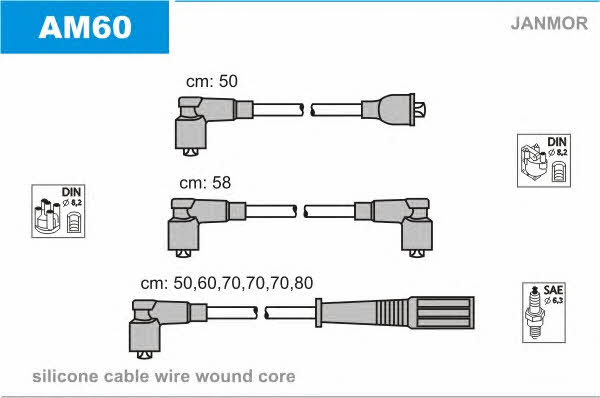 Janmor AM60 Ignition cable kit AM60: Buy near me in Poland at 2407.PL - Good price!