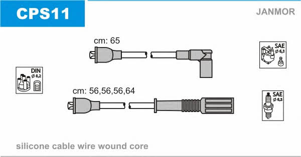 Janmor CPS11 Провода высоковольтные, комплект CPS11: Отличная цена - Купить в Польше на 2407.PL!