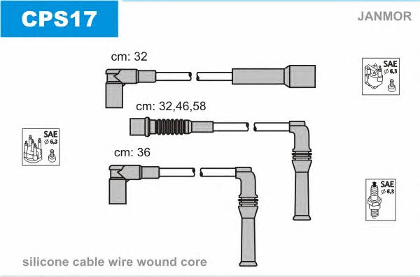 Janmor CPS17 Ignition cable kit CPS17: Buy near me in Poland at 2407.PL - Good price!