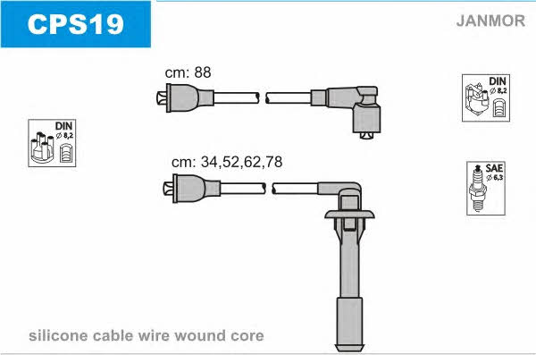 Janmor CPS19 Ignition cable kit CPS19: Buy near me in Poland at 2407.PL - Good price!