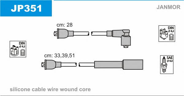 Janmor JP351 Ignition cable kit JP351: Buy near me in Poland at 2407.PL - Good price!