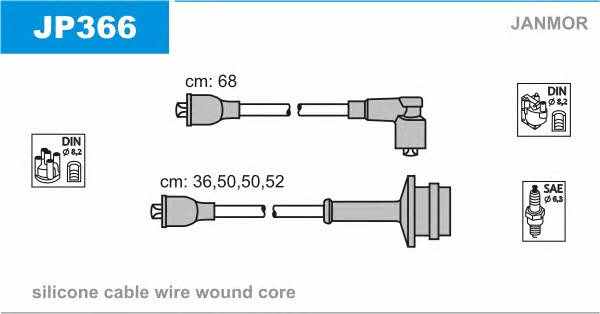 Janmor JP366 Zündkabel kit JP366: Kaufen Sie zu einem guten Preis in Polen bei 2407.PL!