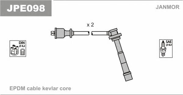 Janmor JPE098 Ignition cable kit JPE098: Buy near me in Poland at 2407.PL - Good price!