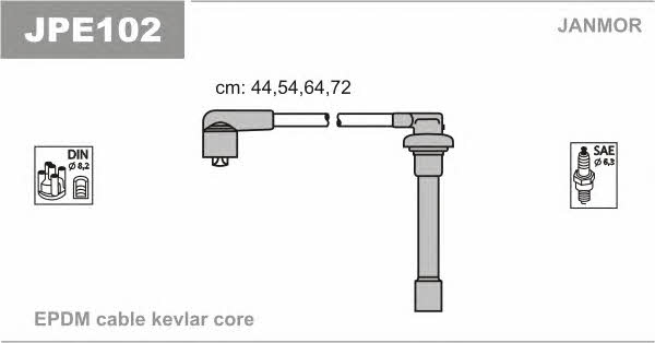 Janmor JPE102 Ignition cable kit JPE102: Buy near me in Poland at 2407.PL - Good price!