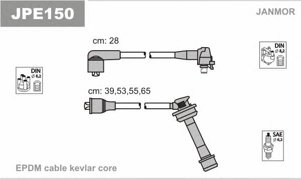 Janmor JPE150 Ignition cable kit JPE150: Buy near me in Poland at 2407.PL - Good price!