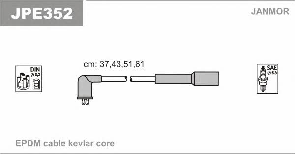 Janmor JPE352 Ignition cable kit JPE352: Buy near me in Poland at 2407.PL - Good price!
