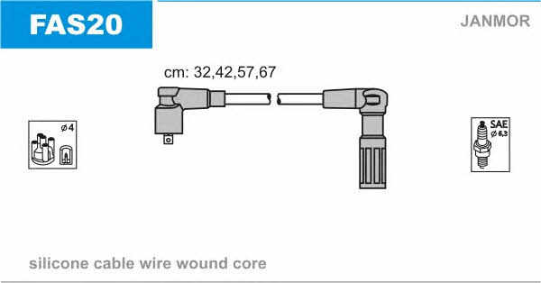 Janmor FAS20 Ignition cable kit FAS20: Buy near me at 2407.PL in Poland at an Affordable price!