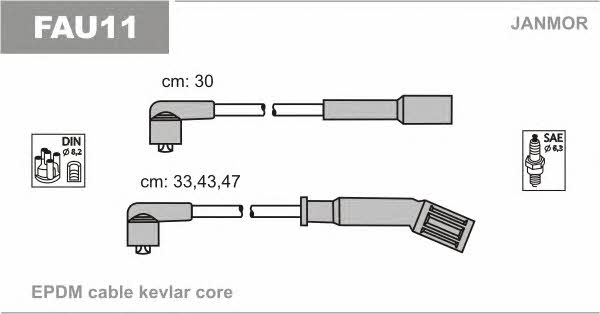 Janmor FAU11 Zündkabel kit FAU11: Kaufen Sie zu einem guten Preis in Polen bei 2407.PL!