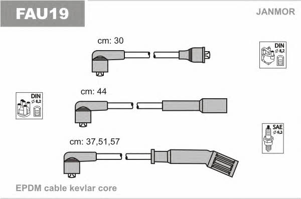 Janmor FAU19 Ignition cable kit FAU19: Buy near me in Poland at 2407.PL - Good price!