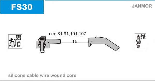 Janmor FS30 Ignition cable kit FS30: Buy near me in Poland at 2407.PL - Good price!