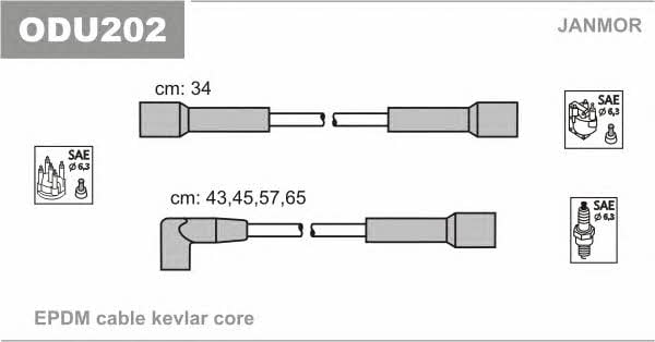 Janmor ODU202 Ignition cable kit ODU202: Buy near me in Poland at 2407.PL - Good price!