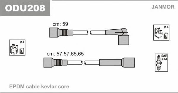 Janmor ODU208 Ignition cable kit ODU208: Buy near me in Poland at 2407.PL - Good price!