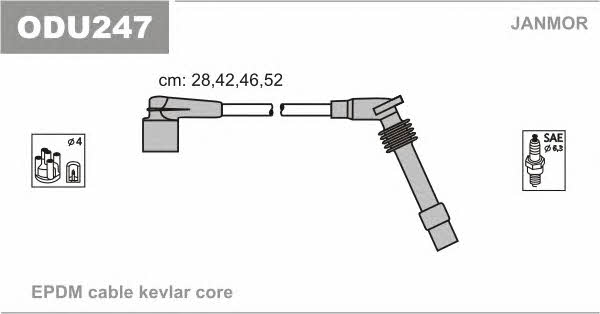 Janmor ODU247 Ignition cable kit ODU247: Buy near me in Poland at 2407.PL - Good price!