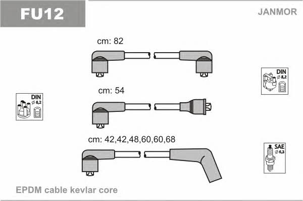 Janmor FU12 Ignition cable kit FU12: Buy near me in Poland at 2407.PL - Good price!