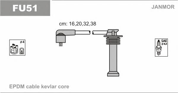 Janmor FU51 Ignition cable kit FU51: Buy near me in Poland at 2407.PL - Good price!