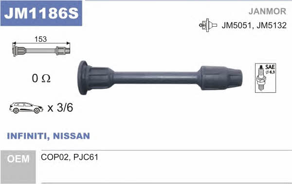 Janmor JM1186S Накінечник дроту високовольтного JM1186S: Купити у Польщі - Добра ціна на 2407.PL!