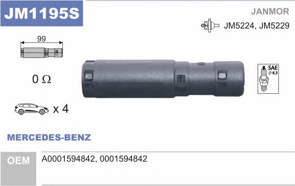 Janmor JM1195S Наконечник провода высоковольтного JM1195S: Отличная цена - Купить в Польше на 2407.PL!
