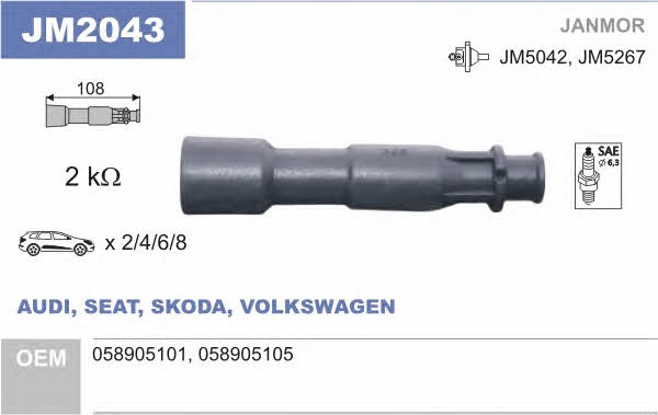 Janmor JM2043 High Voltage Wire Tip JM2043: Buy near me in Poland at 2407.PL - Good price!