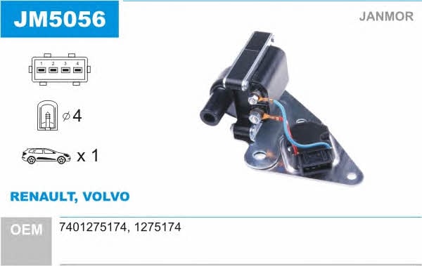 Janmor JM5056 Ignition coil JM5056: Buy near me at 2407.PL in Poland at an Affordable price!