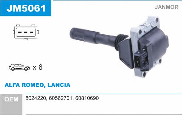 Janmor JM5061 Ignition coil JM5061: Buy near me in Poland at 2407.PL - Good price!