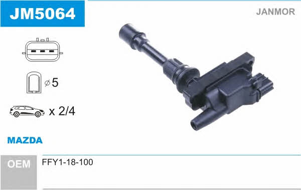 Janmor JM5064 Ignition coil JM5064: Buy near me in Poland at 2407.PL - Good price!