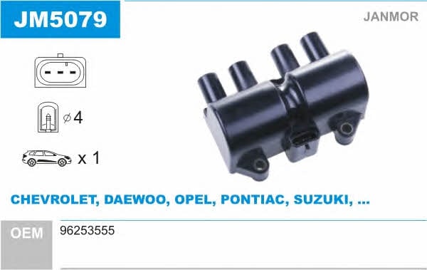 Janmor JM5079 Ignition coil JM5079: Buy near me in Poland at 2407.PL - Good price!