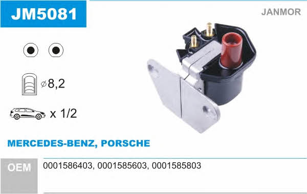 Janmor JM5081 Ignition coil JM5081: Buy near me in Poland at 2407.PL - Good price!