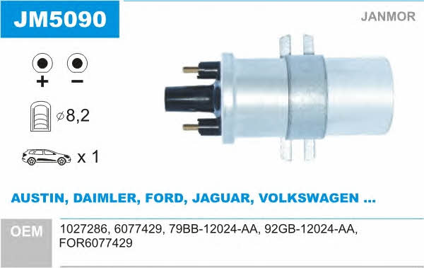 Janmor JM5090 Ignition coil JM5090: Buy near me in Poland at 2407.PL - Good price!