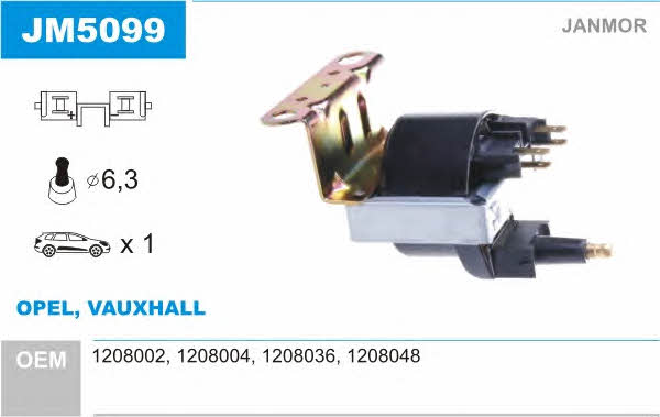 Janmor JM5099 Ignition coil JM5099: Buy near me in Poland at 2407.PL - Good price!