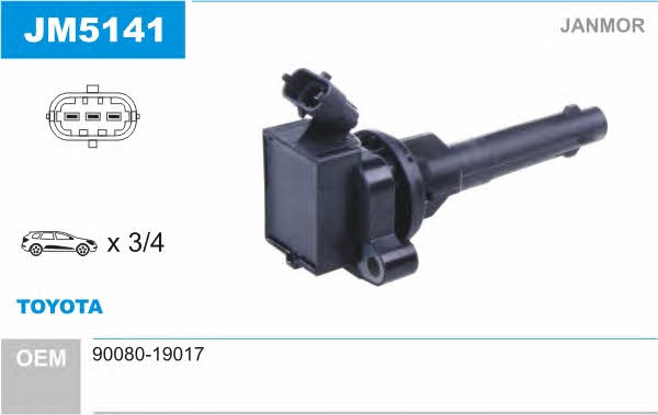 Janmor JM5141 Ignition coil JM5141: Buy near me in Poland at 2407.PL - Good price!