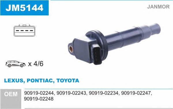 Janmor JM5144 Ignition coil JM5144: Buy near me at 2407.PL in Poland at an Affordable price!