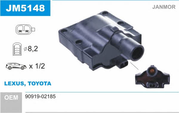 Janmor JM5148 Ignition coil JM5148: Buy near me at 2407.PL in Poland at an Affordable price!