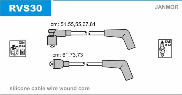 Janmor RVS30 Ignition cable kit RVS30: Buy near me in Poland at 2407.PL - Good price!