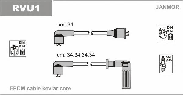 Janmor RVU1 Ignition cable kit RVU1: Buy near me in Poland at 2407.PL - Good price!