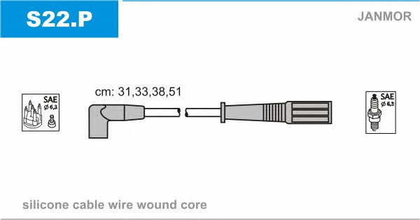 Janmor S22.P Ignition cable kit S22P: Buy near me in Poland at 2407.PL - Good price!